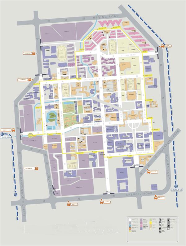 清華大學(xué)校園地圖